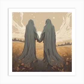 Two Ghosts Art Print