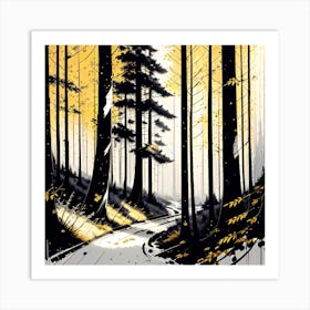 Walk In The Woods 15 Art Print