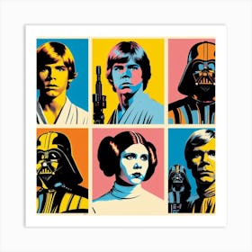 Star Wars Pop Art,The Force Awakens: A Pop Art Reimagining Art Print