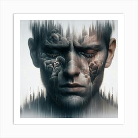 Face Of A Man Art Print