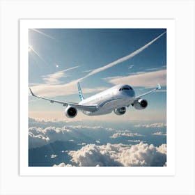 Futuristic Passenger Aircraft In The Sky Close To Camera Super Quality 1777709881 Affiche