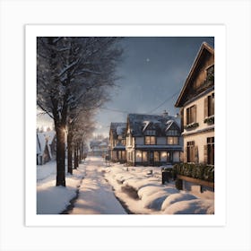 Winter Scene Art Print