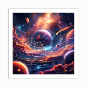 Space Nebula Art Print