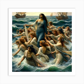 Goddess Of The Sea Art Print