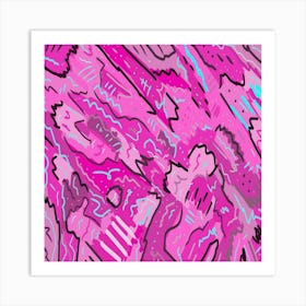 Abstract Pink Painting Art Print