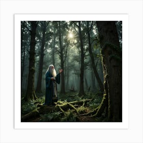 Old Man In The Forest Art Print