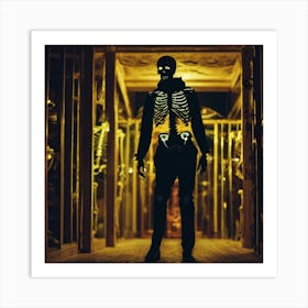 Skeleton In The Dark 1 Art Print