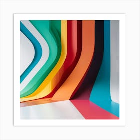 Colorful Paper Background Art Print