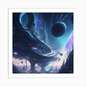 Futuristic City 27 Art Print