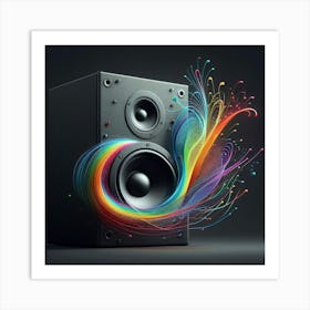 "The Harmony of Sound and Color: A Visual Symphony of Rhythm and Melody Art Print