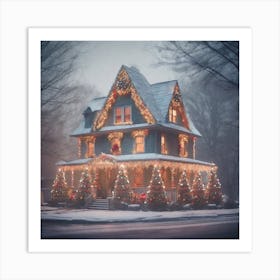 Christmas House 82 Art Print