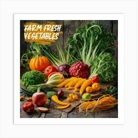 Farm Fresh Vegetables 2 Art Print