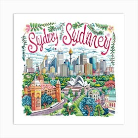 Sydney Sunday 1 Art Print