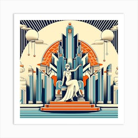 Deco era, with a modern twist 1 Art Print