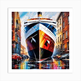 Cruise Ship Art Print