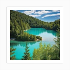 Turquoise Lake 3 Art Print