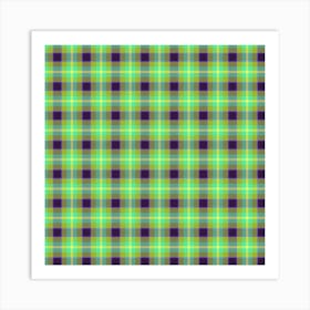 Plaid Fabric 56 Art Print