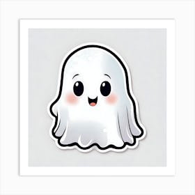 Ghost Sticker Art Print