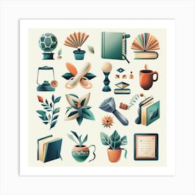 Collection Of Objects Art Print