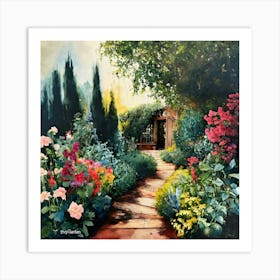 Into The Garden (3) Art Print