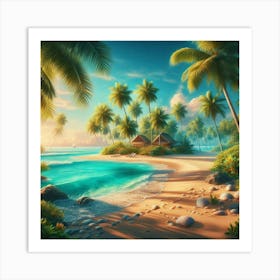 Tropical Beach 15 Poster