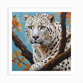 Leopard In A Tree Art Print
