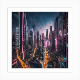 Futuristic Cityscape 69 Art Print