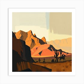 Desert Landscape 1 Art Print