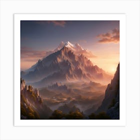 Mountain Landscape Art Print