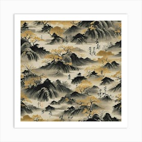 Asian Landscape Art Print