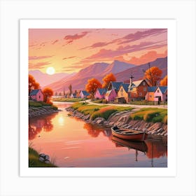 Landscape Of Mountain Art Print (5) Art Print