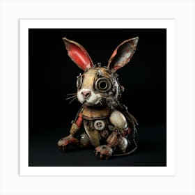 Steampunk Rabbit Art Print