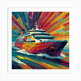 Cruise Ship Art Print