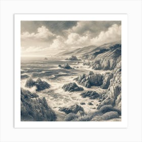 California Coast Art Print