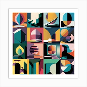 Geometric Abstract (1) Art Print