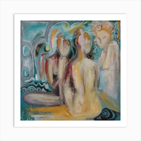 Three Graces Heart Warming Art Print