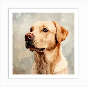 Labrador Retriever Calm Oil Painting 2 Art Print