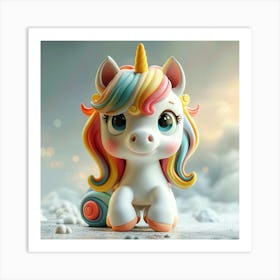 Unicorn Figurine 106 Art Print