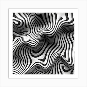 Abstract Wave Pattern 2 Art Print