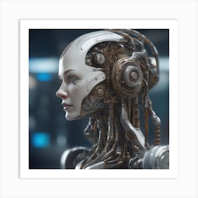 Robot Woman 48 Art Print