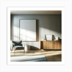 Modern Living Room 1 Art Print