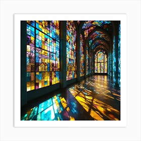 Stained Glass Windows 2 Art Print