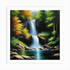 Waterfall 37 Art Print