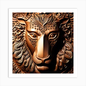 Lion Head Art Print