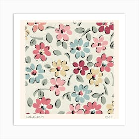 Vintage Florals Art Print