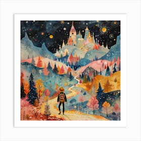 Adventurous Whimsical Wanderlust Art Print