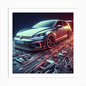 Volkswagen Golf R 8 Poster