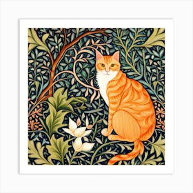 william morris cat 1 Art Print