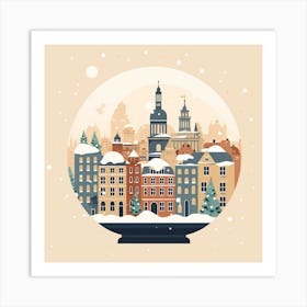 Copenhagen Denmark 1 Snowglobe Art Print