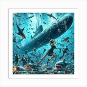 'Submarine' Art Print